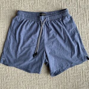 Goodlife Men's Medium StretchTex Volley Swim Workout Shorts Blue